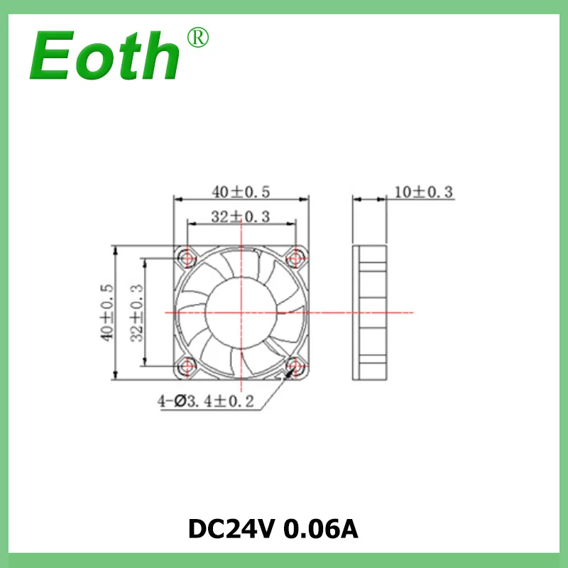 10pcs DC24V 0.06A Cool Fan | Мобильные телефоны и аксессуары