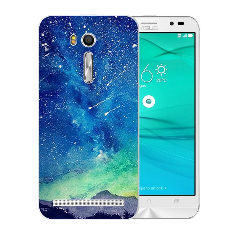 Чехол для телефона Asus Zenfone Go ZB552KL с розовым узором чехол 5 дюймов мягкий ТПУ