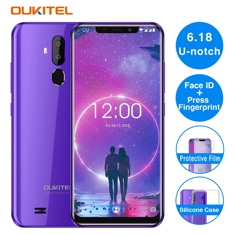 Оригинальный Oukitel C12 6 18 &quot19:9 Android 8 1 2 GB Оперативная память 16 Гб Встроенная 3300 мА/ч