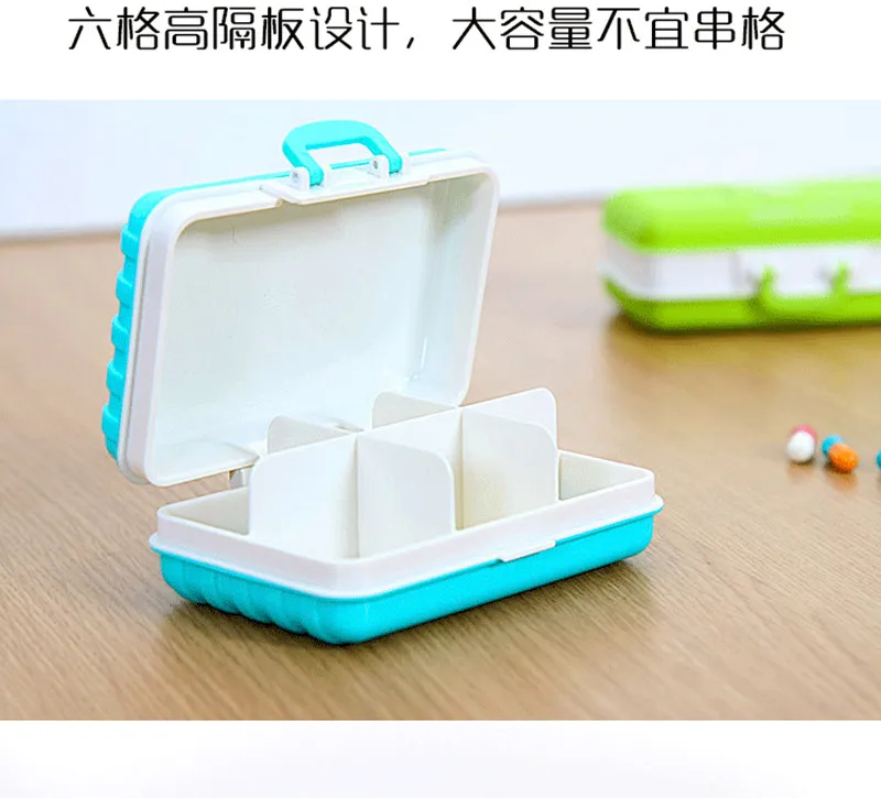 1 шт. Чемодан Коробка органайзер путешествия пластик складной витамин медикина