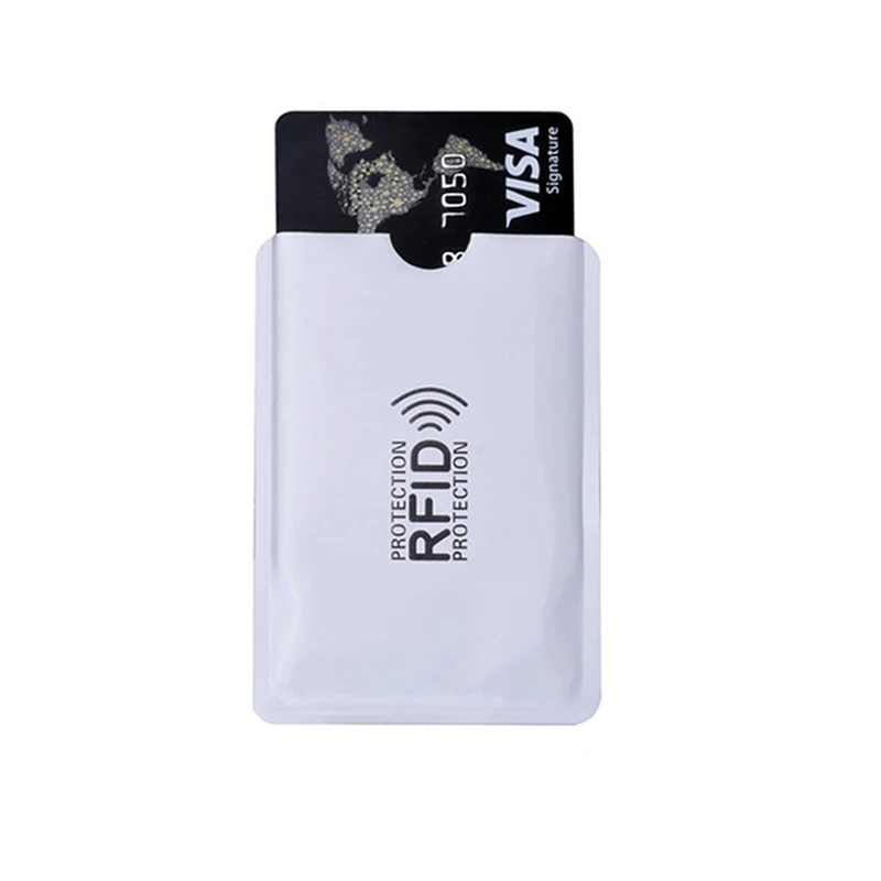 10 шт./компл. металлический кредитный банк ID NFC RFID бумажник держатель для карт с длинными рукавами Cover Protector анти Магнитная размагничивания Блокировка Чехол Контейнер