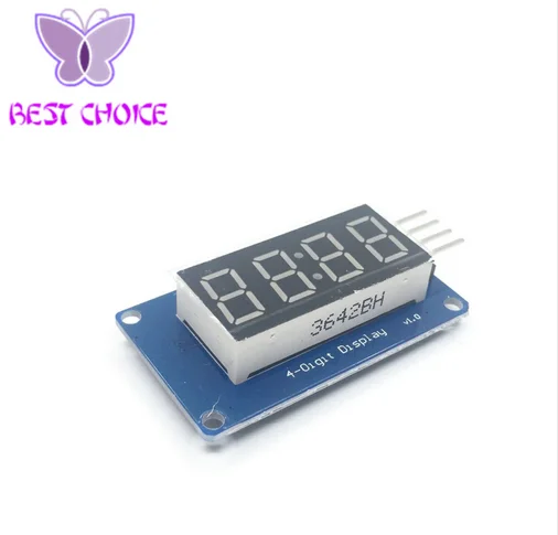 4 битный цифровой трубчатый светодиодный модуль дисплея с отображением часов TM1637