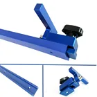 Зажим для направляющей под углом 300-800 мм, Т-образный паз из алюминиевого сплава, Т-образный паз, Деревообрабатывающие инструменты, 1 комплект