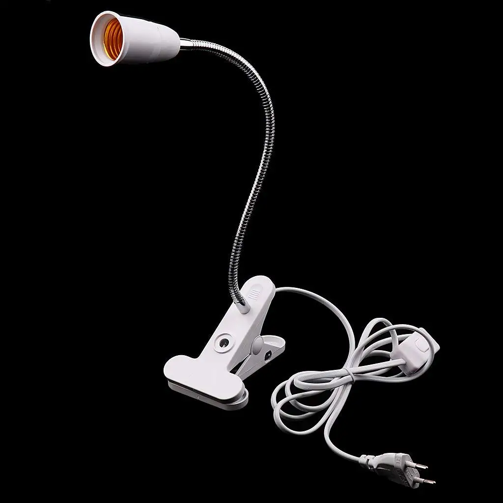 Цоколь E27 зажим для лампы с пластиковым кабелем цоколь штепсельная вилка