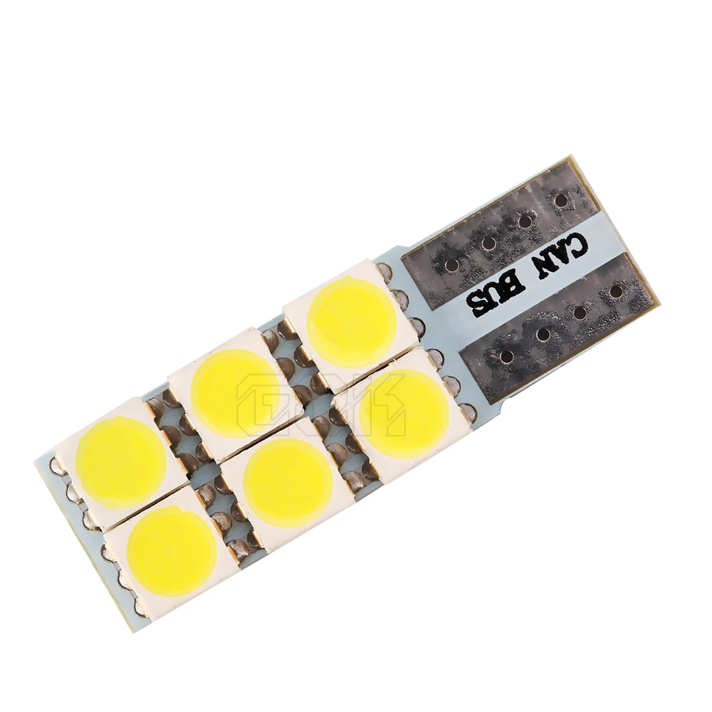 2 шт./лот T10 W5w led canbus t10 6 светодиодов 5050 smd поворотный свет 6SMD светодиодная