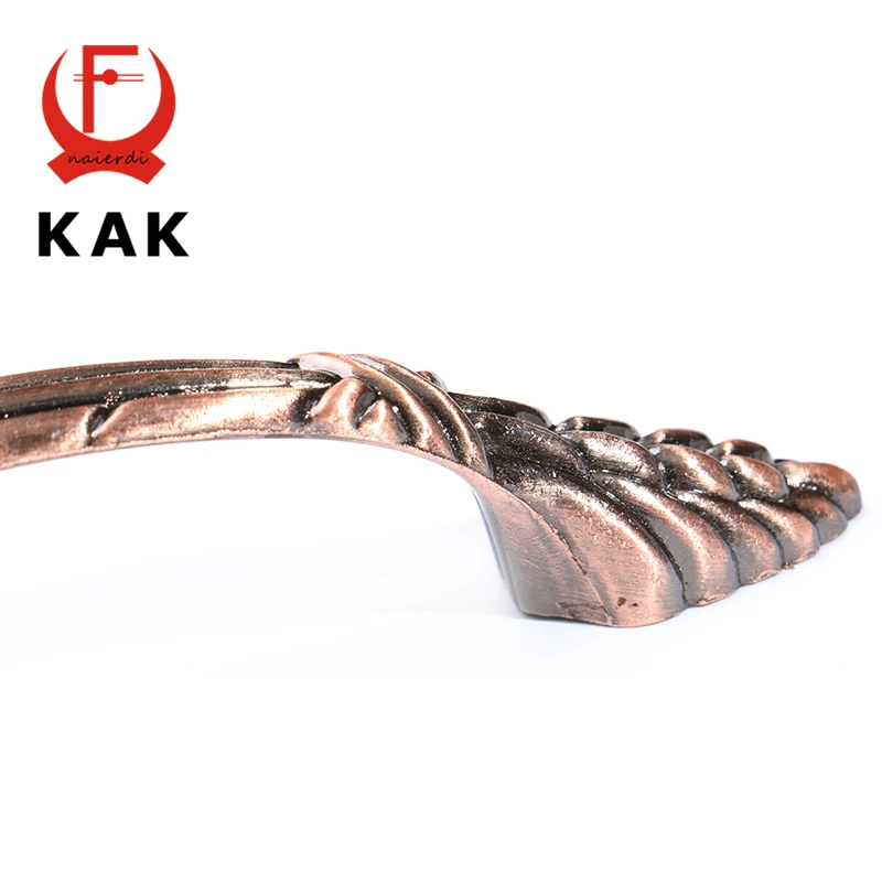 Ручки для кухонного шкафа KAK RB8008 красные и бронзовые ручки в стиле ретро 96 мм из