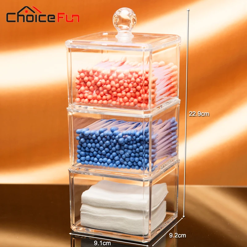 Выбор Забавный хит продаж 3 яруса квадратные офисные аксессуары прозрачный