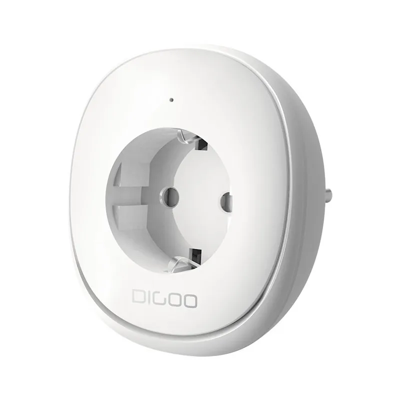DIGOO DG-SP01 Dual USB Интерфейс штепсельная вилка европейского стандарта умная Wi-Fi розетка с светодиодный ночной Светильник APP дистанционного Управление, работает с Amazon Alexa Google