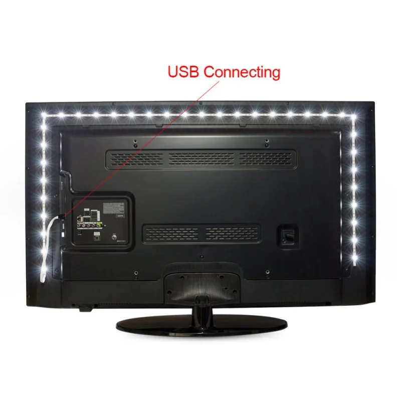 Светодиодная лента RGB с питанием от USB 5 В 60 светодиодов/м 3528 SMD не