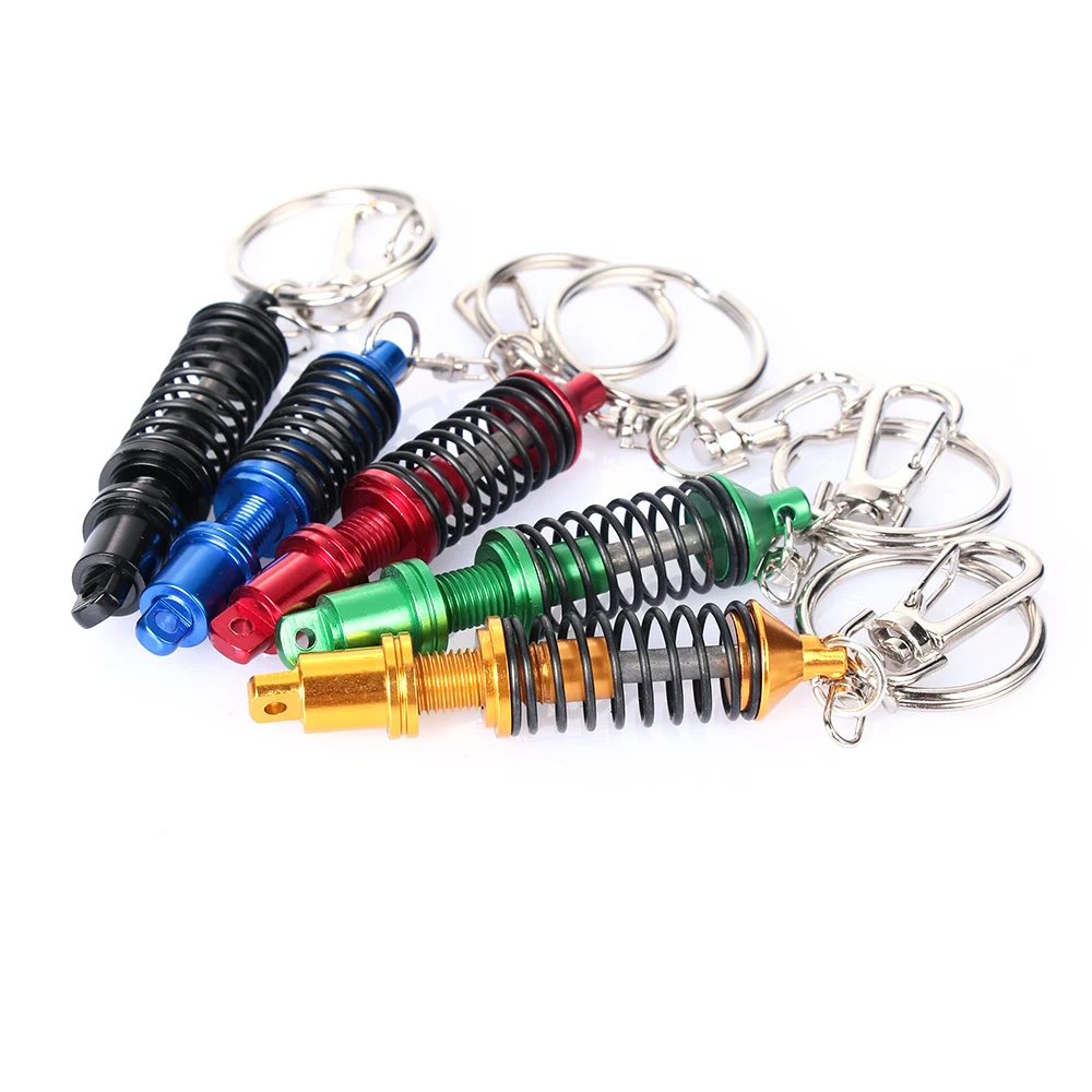 

Good quality Car accessoriesCar Auto Tuning Parts Key Chain Shock Absorber Keychain Keyring Spring Shock Absorber Ring Keychain