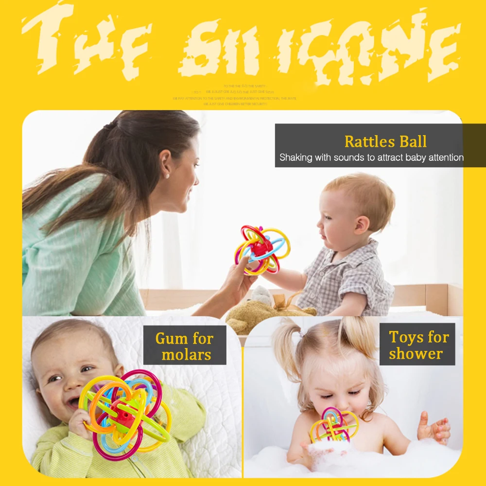Новинка 2017 года детские шар погремушка прорезыватель зубов в виде руки