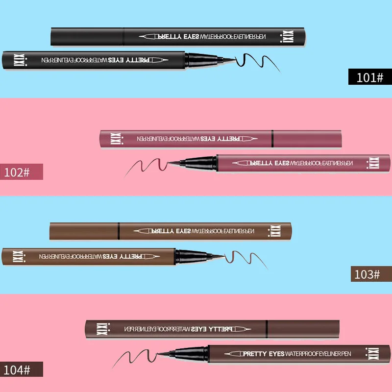 Soft Waterproof Smooth Eyeliner Pencils Eyes Makeup Brown Black Color Pigments Liquid Eye Liner Pen Cosmetics |