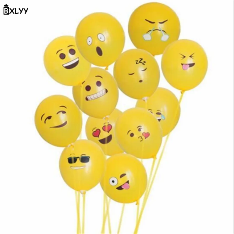 BXLYY 10 шт. свадебные украшения смайлик латексный шар различные формы