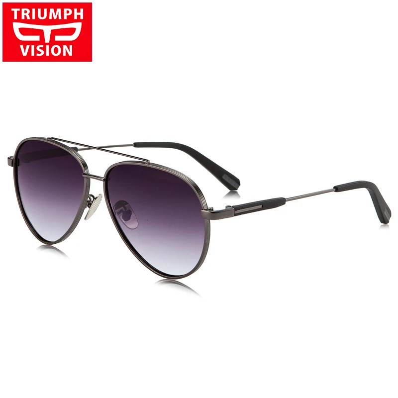 TRIUMPH VISION, градиентные поляризованные солнцезащитные очки для мужчин и женщин, фирменный дизайн, новые солнцезащитные очки, мужские модные коричневые солнцезащитные очки - Цвет линз: 004