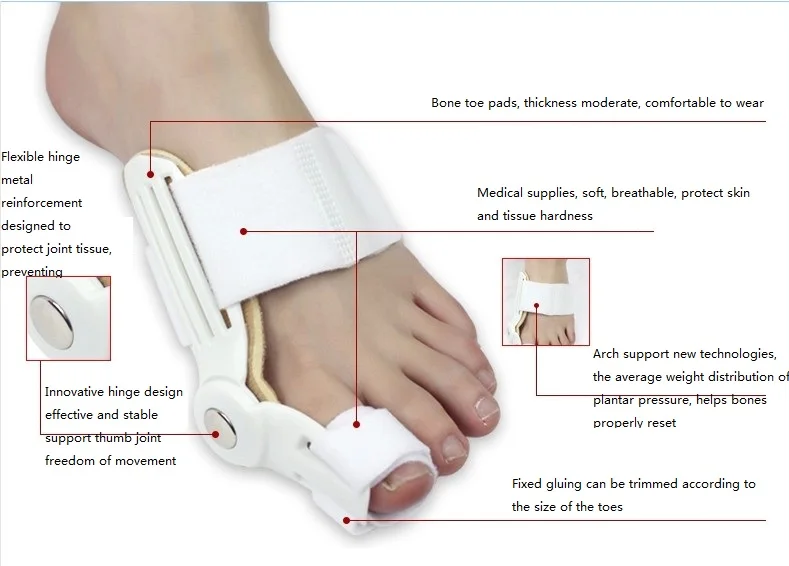 1 шт. вальгусный педикюр ортодокс корректор большого пальца разделители пальцев