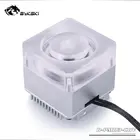 Насос Bykski DDC, максимальный поток 12 в пост. Тока 15 Вт, 4 метра, 450 лч, размер радиатора 62*62*58 мм, поддержка комбинированного резервуара, 5 В, RBW, 3PIN с подсветкой