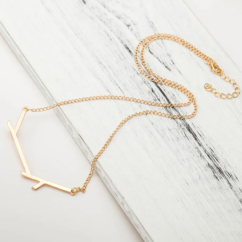 Женское ожерелье с подвеской в виде ветвей дерева золотое серебряное черное