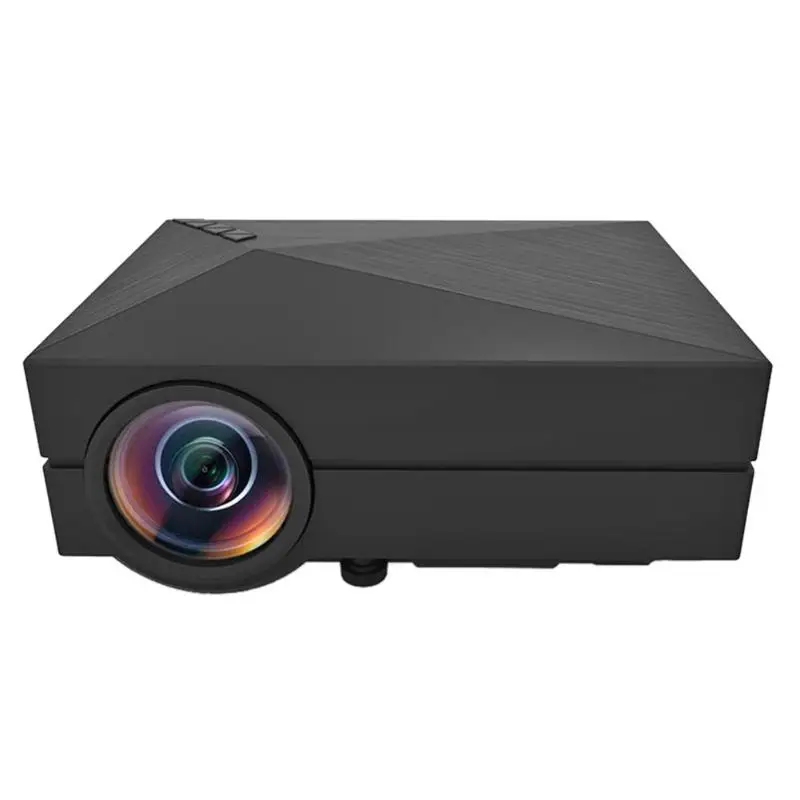 US GM60 Домашний кинотеатр HDMI USB VGA AV lcd Mini 1080P 3D проектор медиа проектор с VGA, HDMI, USB, наушники - Цвет: US
