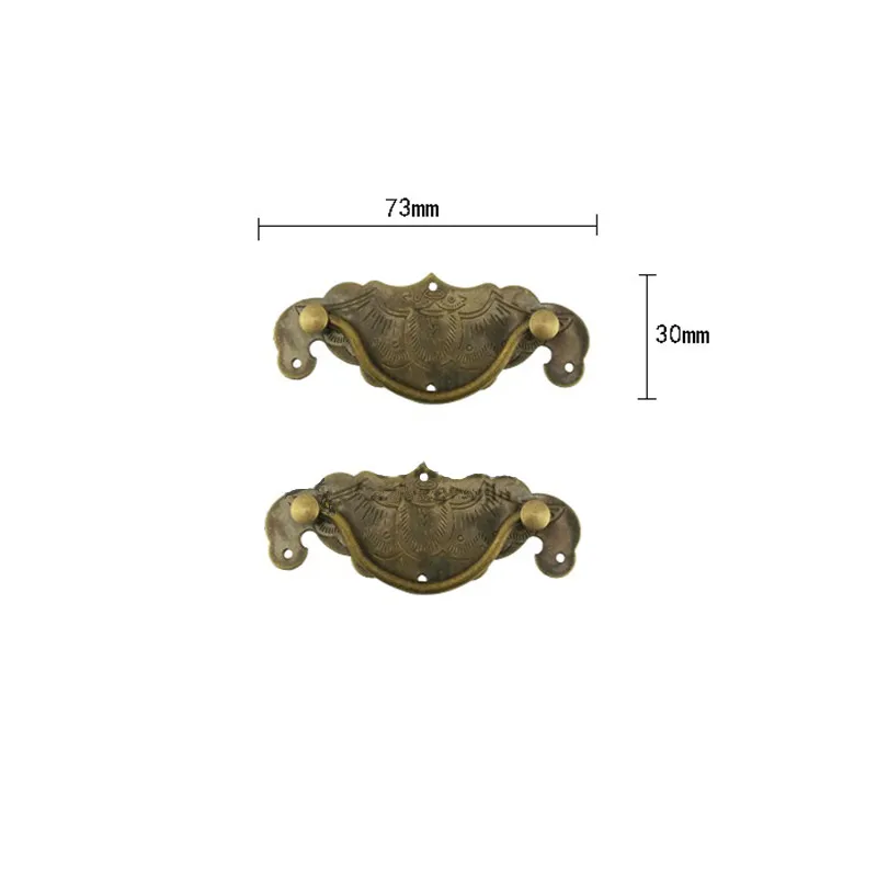 Китайский винтажный набор латунных замков для деревянной коробки застежка вазы