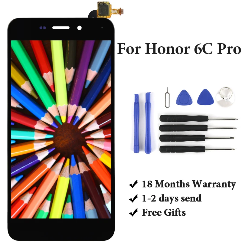 Для Huawei Honor 6C Pro JMM L22 ЖК дисплей с рамкой 5 2 ''черный белый синий кодирующий