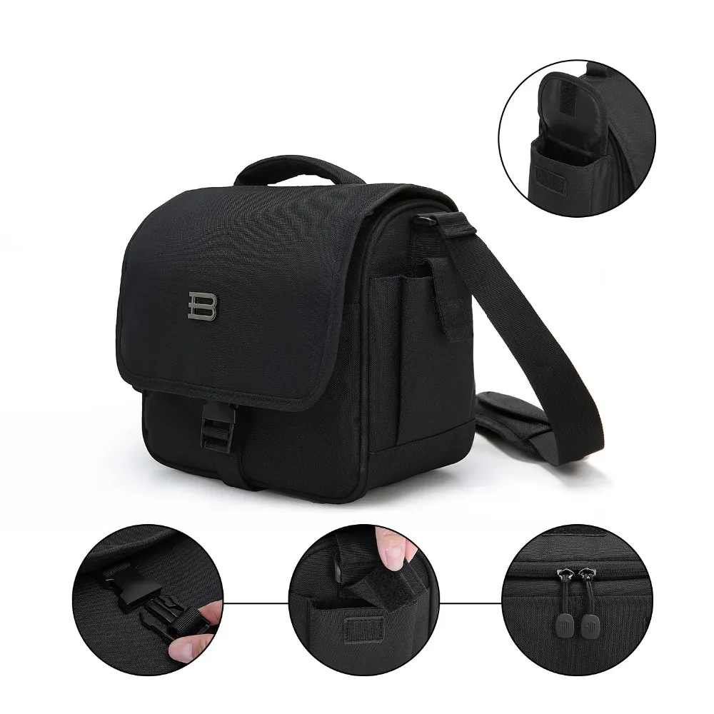 BAGSMART брендовая сумка для камеры для фотографии видео обмен объектив дорожная сумка DSLR камера сумка для камеры чехол для Canon Nikon