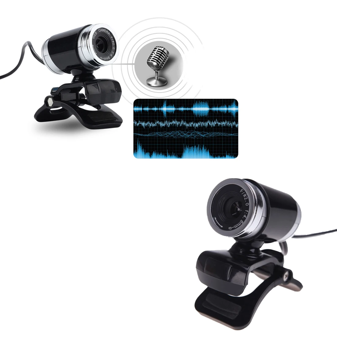 Etmakit продвижение USB 2 0 12 мегапиксельная HD камера Веб-камера с микрофоном клип на 360