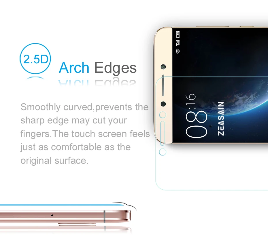 [2 Pack] Original ZEASAIN HD Clear 2.5D Premium Tempered Glass Screen Protector For LeEco le 2 Pro Letv le2 Safety Film | Мобильные