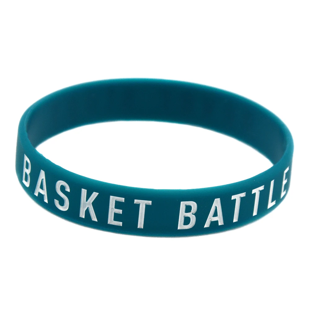 

1 шт., силиконовый браслет с надписью «Battle Never Stops»