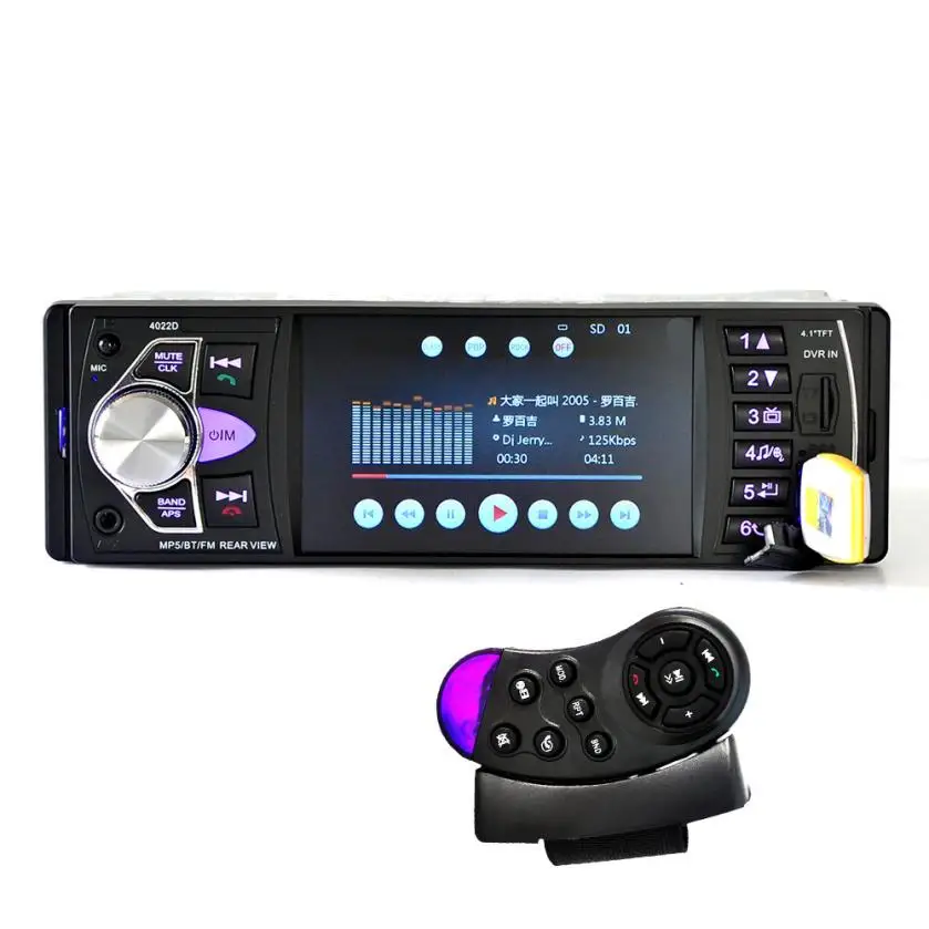Автомобильный MP5 плеер 12 В Vedio радио 4 дюйма Bluetooth/Стерео FM радио/MP4/MP5/аудио/видео/USB/SD/TFT+ Рулевое управление дистанционным управлением J20