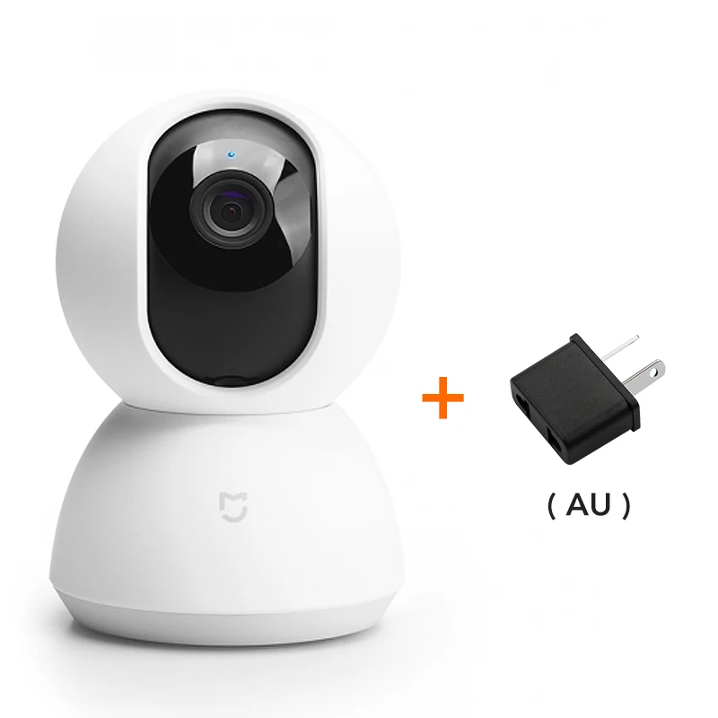 Xiao mi 360 видеокамера Pan-tilt версия Xioa mi jia Smart IP камера 1080P CCTV WiFi ночное видение - Цветной: Add AU Adapter