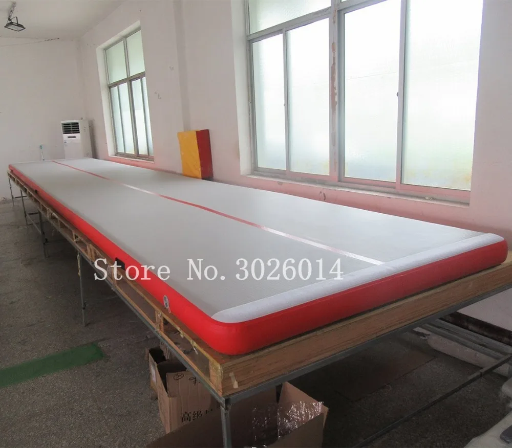 Купить Бесплатная доставка, воздушный коврик для дорожки, 9 м, воздушная дорожка, надувной гимнастический коврик для воздушной дорожки с насосом дл...