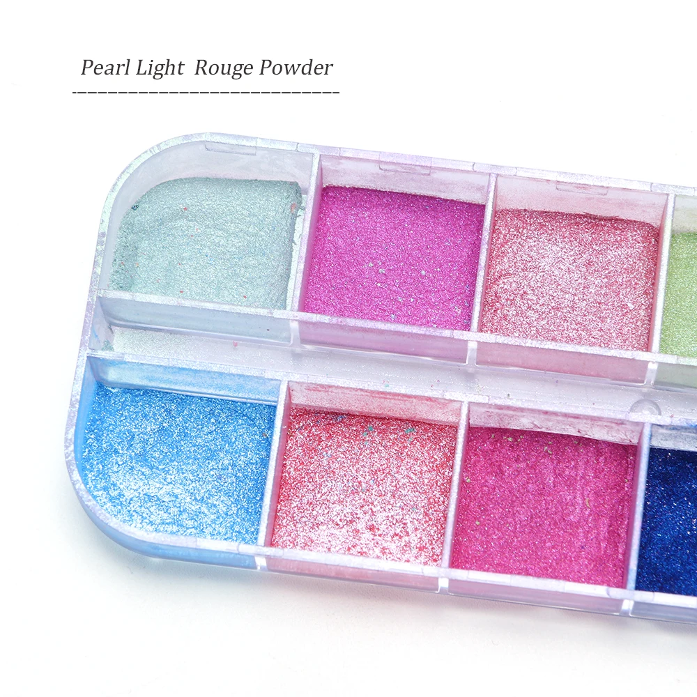 1 чехол перламутровый порошок для ногтей пигментные зеркальные блестящие хлопья