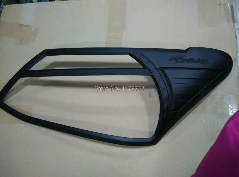 Бесплатная доставка для ISUZU D-MAX Черная передняя и задняя лампа крышка головки