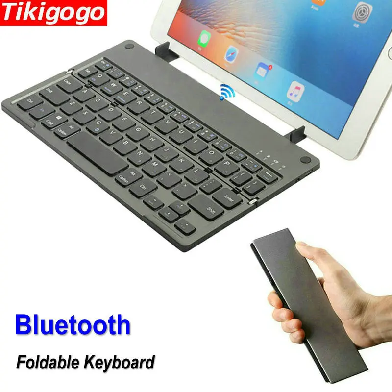 Tikigogo хороший Портативный складной Беспроводной Bluetooth клавиатура Пульт
