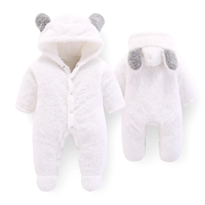 Newborn Baby 0-3 Months Girls Footies Velvet Newborns even body clothes Boys Clothes Autumn Winter Clothing | Детская одежда и