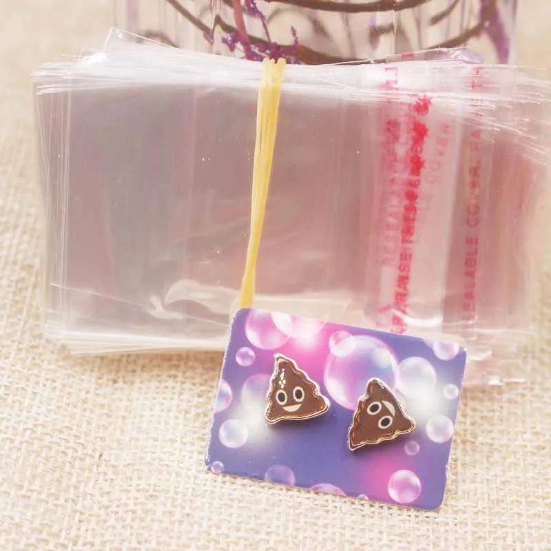 Новое поступление маленькая милая упаковка для серег бирка карта