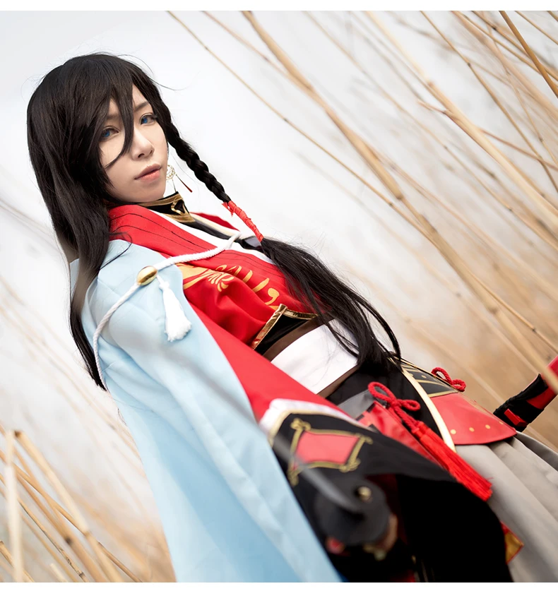 Игра Touken Ranbu Online izuminoki Kanesada косплей костюм полный набор Самурайские Кимоно костюмы Хэллоуин Карнавальный Костюм