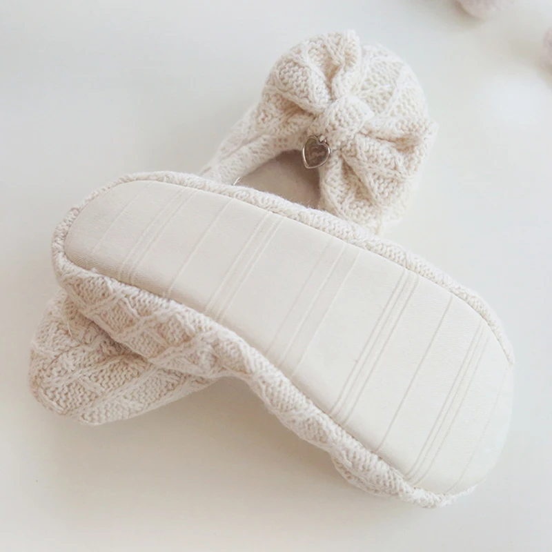 Тапочки домашние на мягкой подошве для беременных женщин простые Вязаные