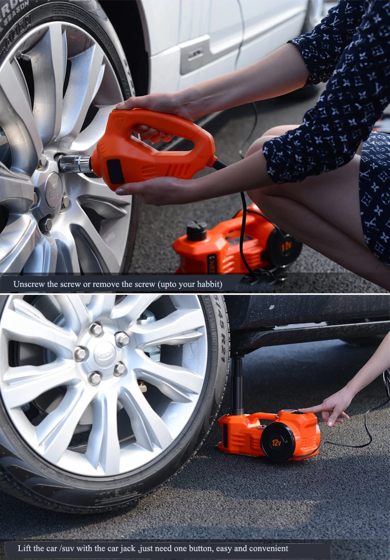 Оранжевый Многофункциональный Электрический гидравлический домкрат с