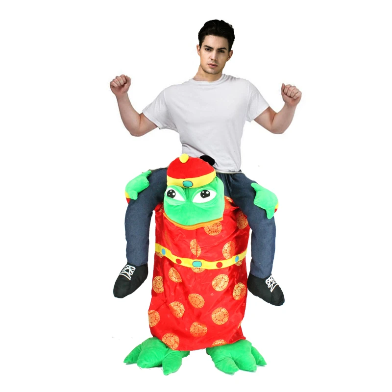 Новинка 2019 костюм талисмана унисекс для взрослых Фортуны лягушки необычное