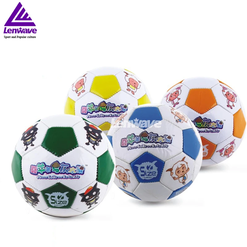 Лидер продаж мини футбол мяч размеры 2 Plesant козы и большой волк футбольный из ПВХ