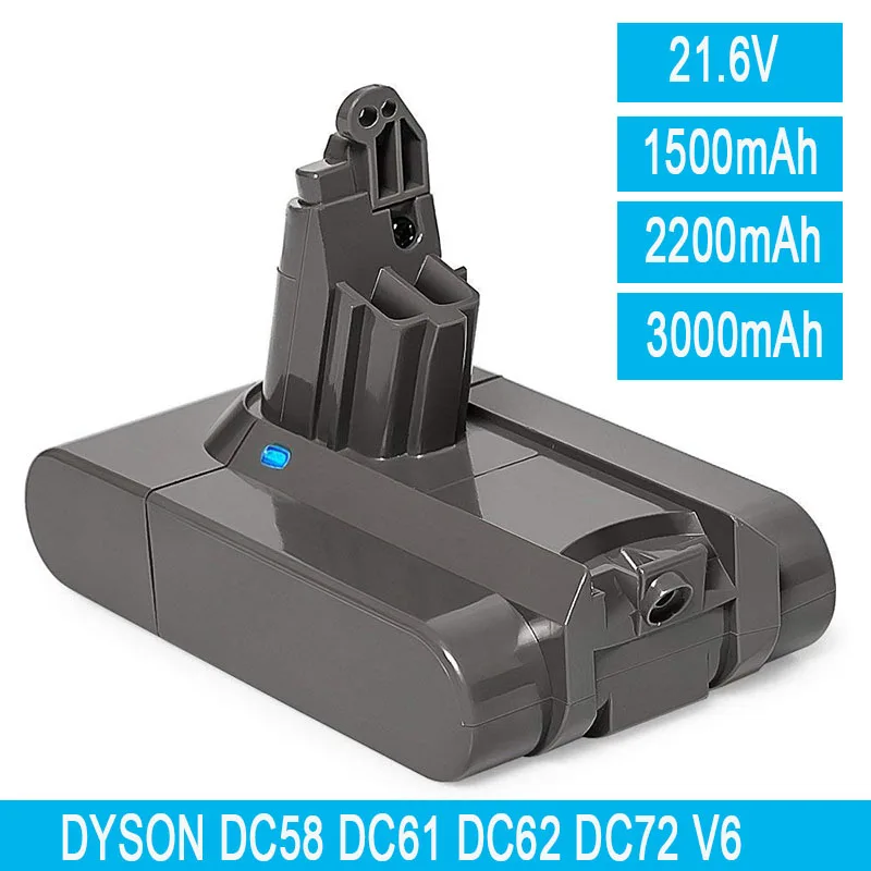21,6 V 1500/2200/3000 мА/ч, литий-ионный аккумулятор Батарея для Dyson V6 DC58 DC59 DC61 DC62 DC74 SV09 SV07 SV03 965874-02 пылесос Батарея