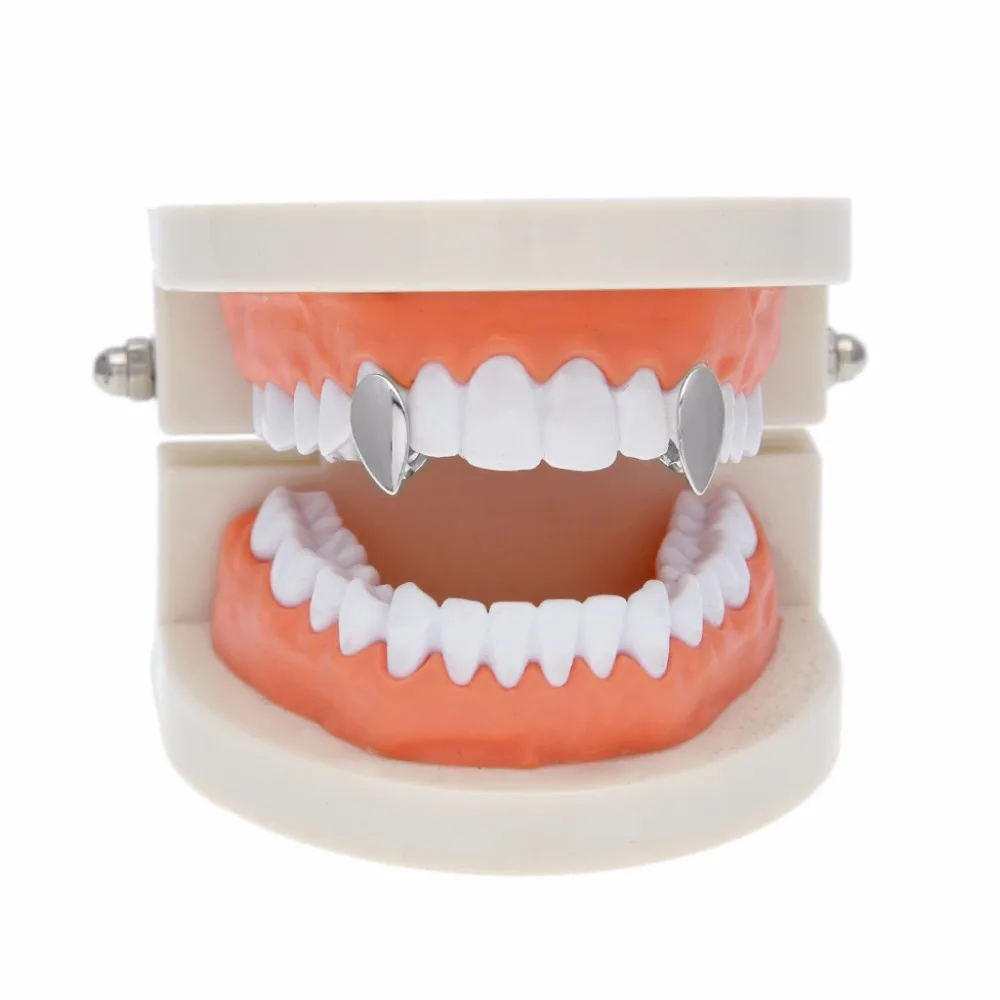 TOPHIPHOP вампира одиночный Grillz Gold зуба сверху Для Мужчин's зуб вечерние Косплэй