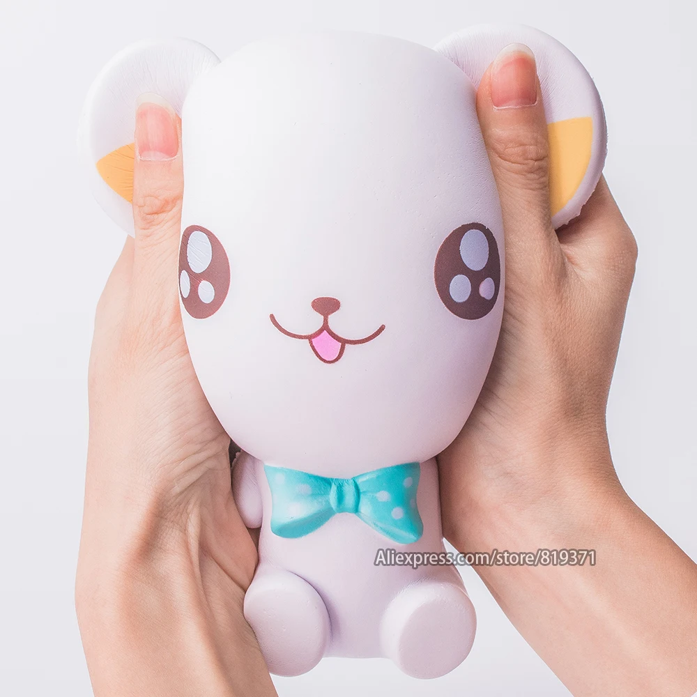 

16cm Cute Cartoon Kawaii Big white Bear Panda Squishy Slow Rising Squeeze Toy Cute Animal Stress Relief Toys For Kids Squishies