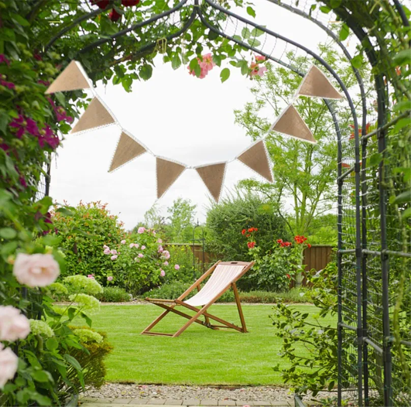 Белая кружевная ткань для свадебной вечеринки винтажная 8 шт. флаги AA8114 | Дом и сад