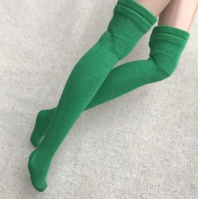 green 1 пара карамельных цветов чулок носки для Blyth, Azone S, OB, Momoko, barbis, 1/6 куклы аксессуары девочек игрушки чистый цвет - Цвет: green