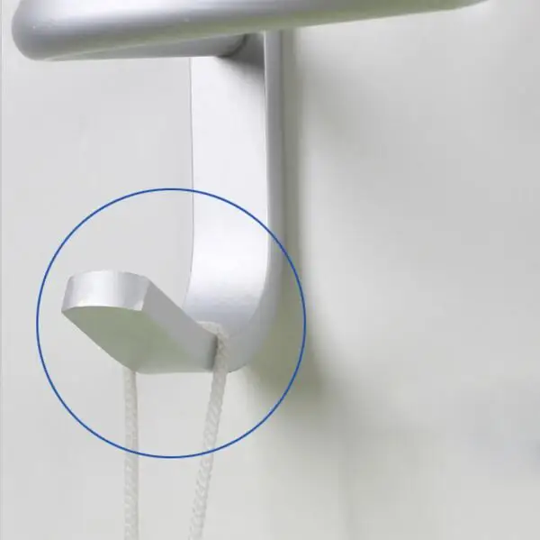 Двухслойная полка для ванной комнаты алюминиевая квадратная Полка полотенец