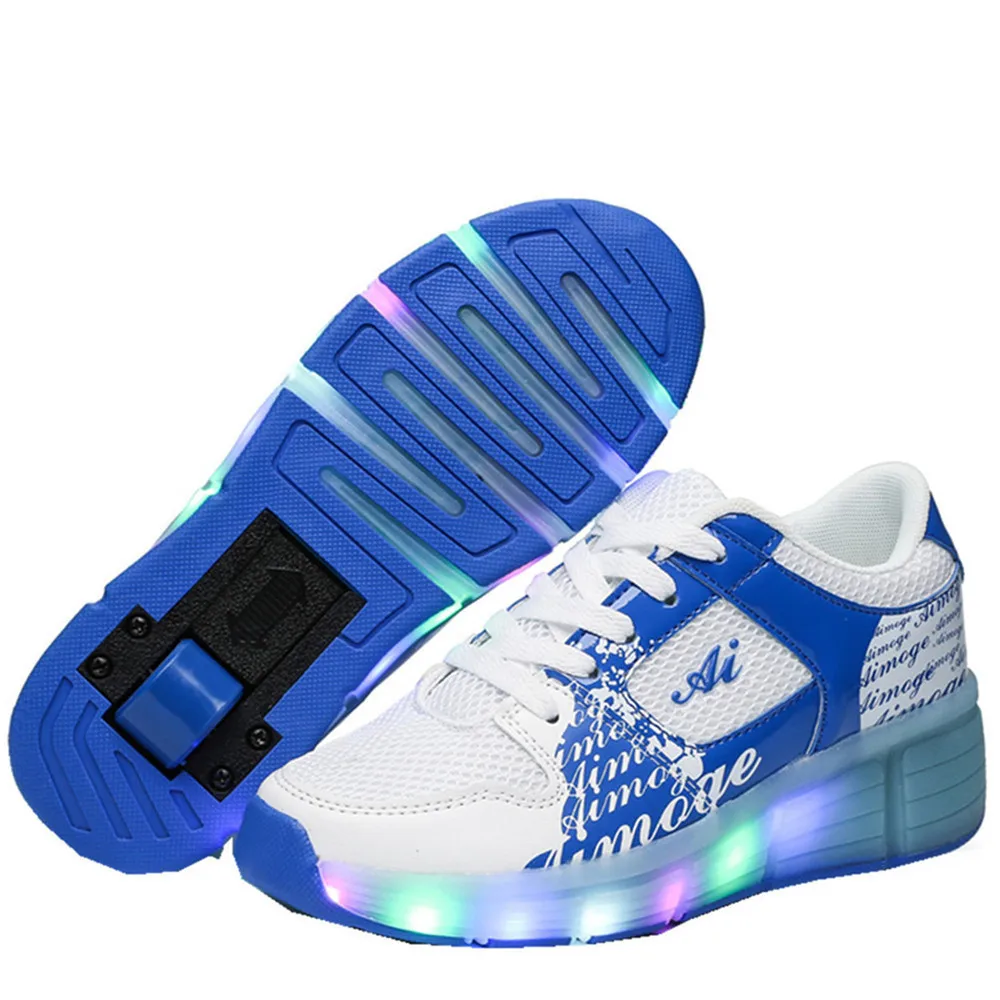 Повседневные кроссовки Heelys с колесиком для мальчиков весенняя обувь катания на