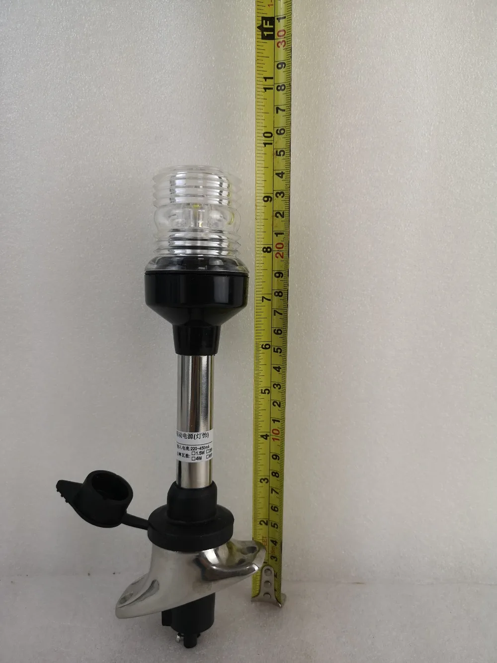 12 V-24 V 2 W светодиодный 9 дюймов 229 мм подключаемого модуля Нержавеющая сталь основание со всех сторон морской катер навигации свет 80283