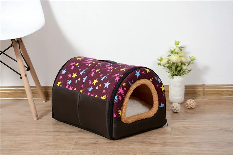 Горячо! Домик для собак Cama Para Cachorro Питомник Гнездо с ковриком складная кровать для собак кошек для маленьких средних собак кровать для домашних животных щенок спальный мешок